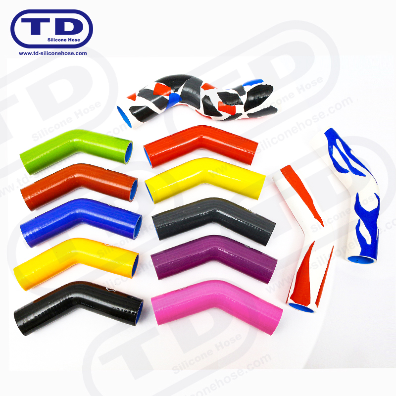 Tuyau de coude en silicone 45 °