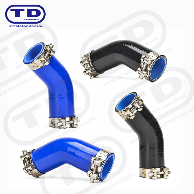 Tuyau de coude en silicone 45 °