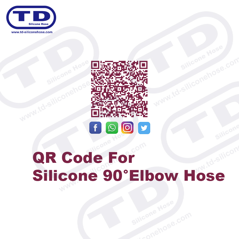 Tuyau de coude en silicone à 90 °