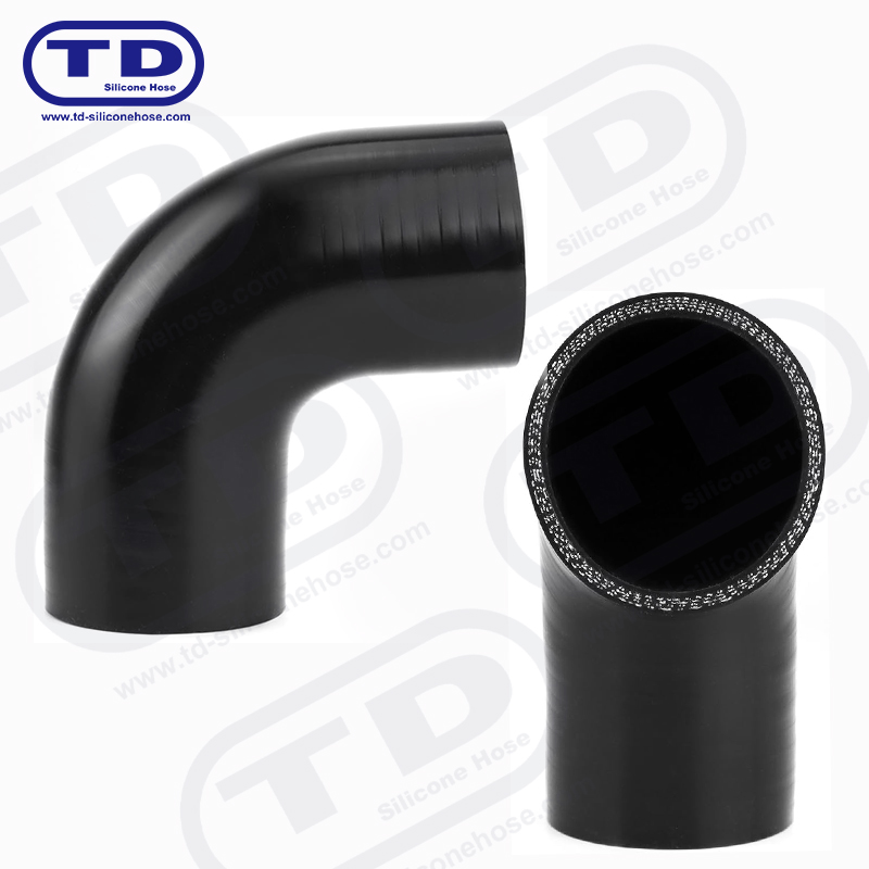 Tuyau de coude en silicone à 90 °