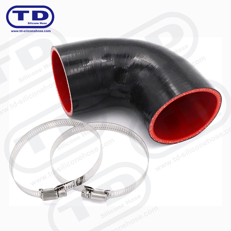 Tuyau de coude en silicone à 90 °