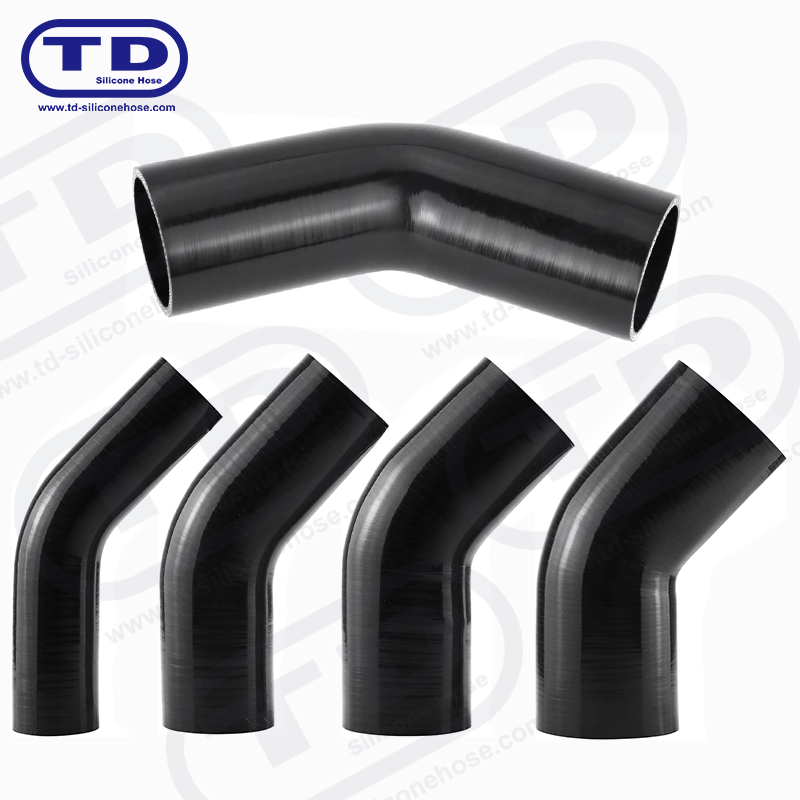 Tuyau de coude en silicone 45 °