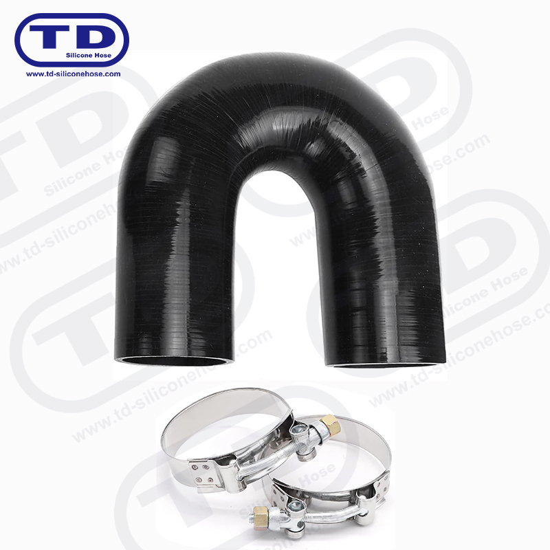 Tuyau du coude en silicone 180 ° (tuyau de forme U)