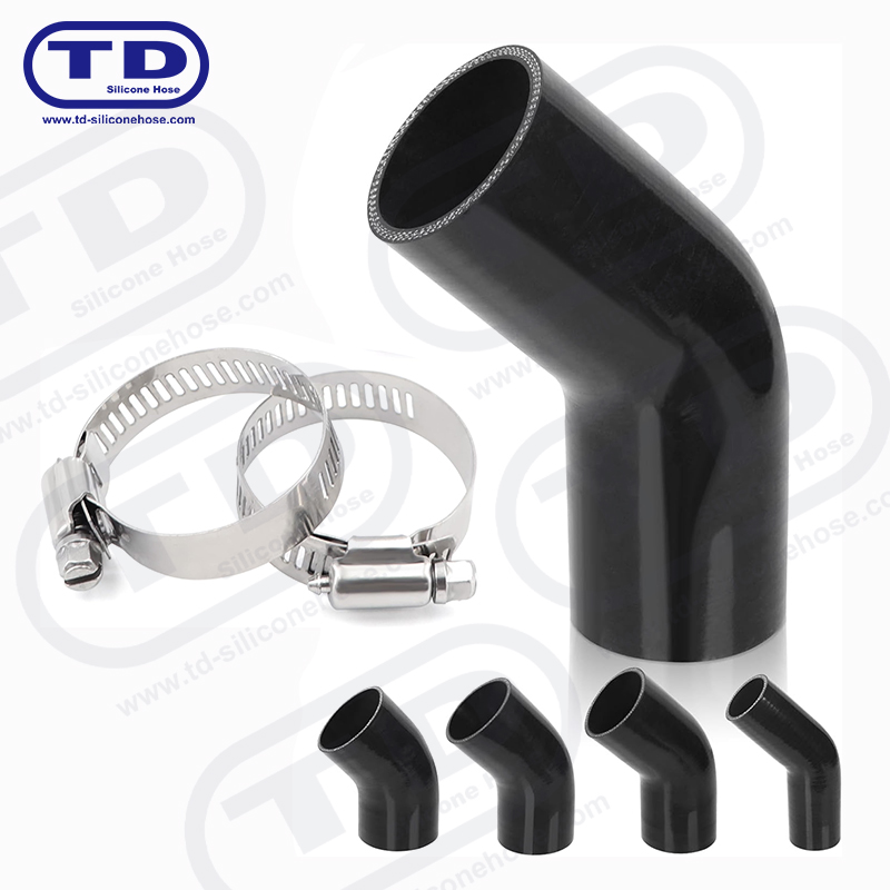 Tuyau de coude en silicone 45 °