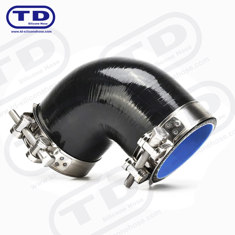 Tuyau de coude en silicone à 90 °