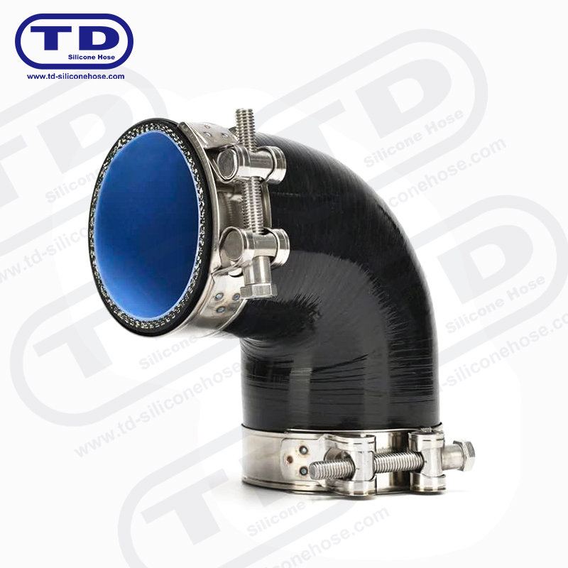 Tuyau de coude en silicone à 90 °
