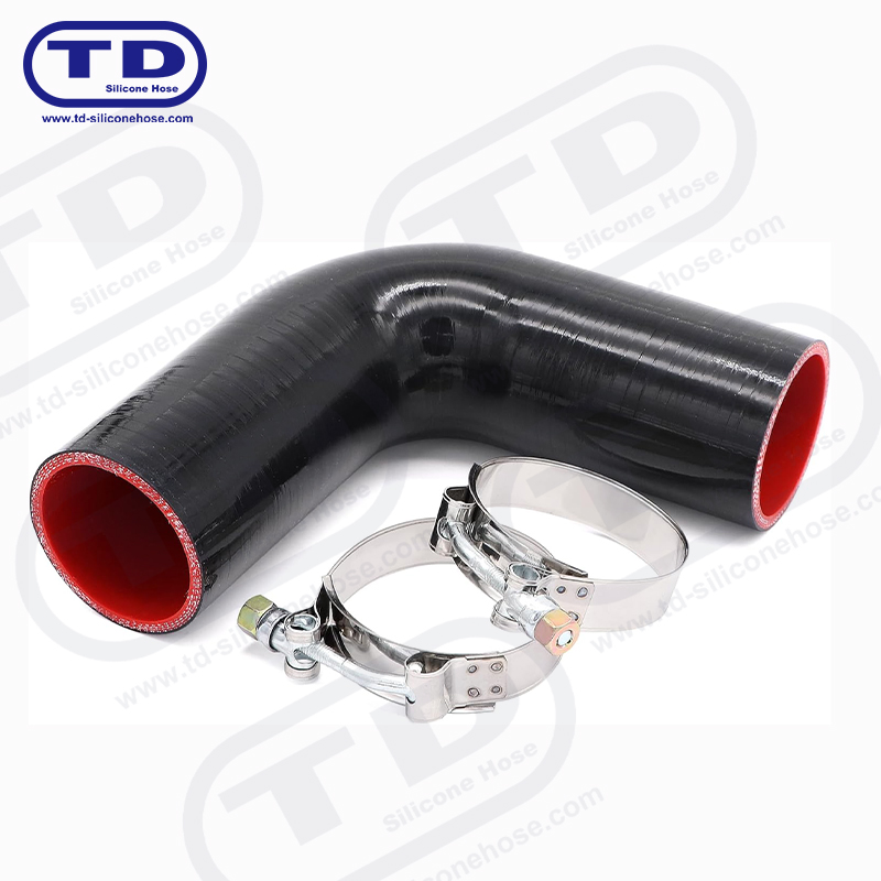 Tuyau de coude en silicone à 90 °