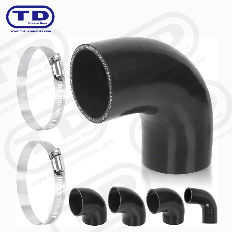 Tuyau de coude en silicone à 90 °