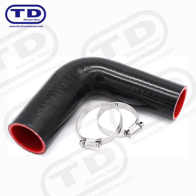 Tuyau de réducteur en silicone à 90 °