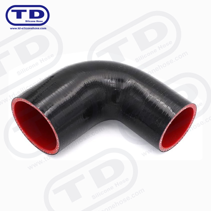 Tuyau de réducteur en silicone à 90 °
