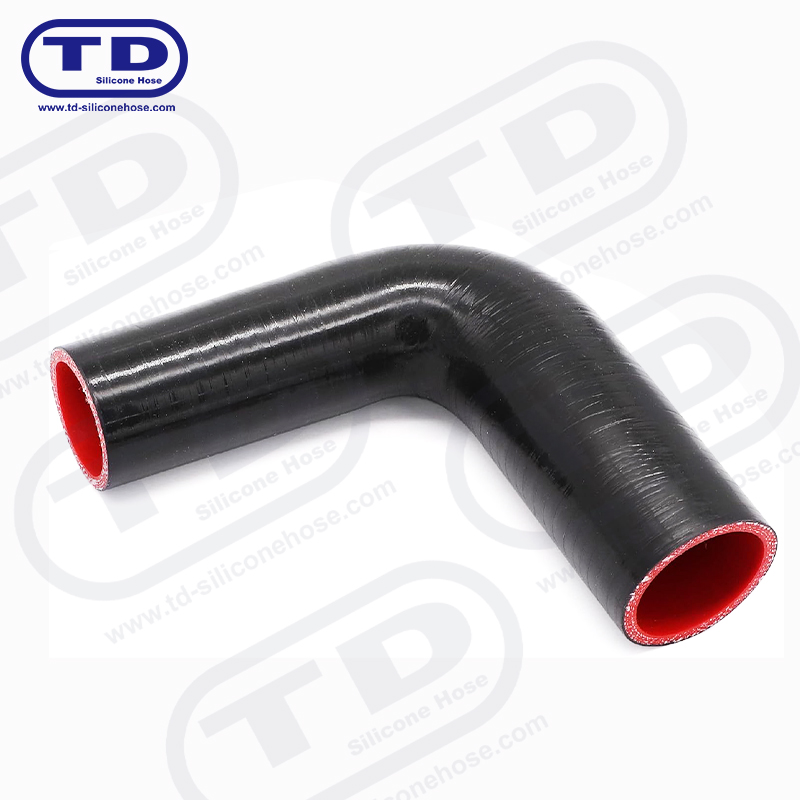 Tuyau de réducteur en silicone à 90 °