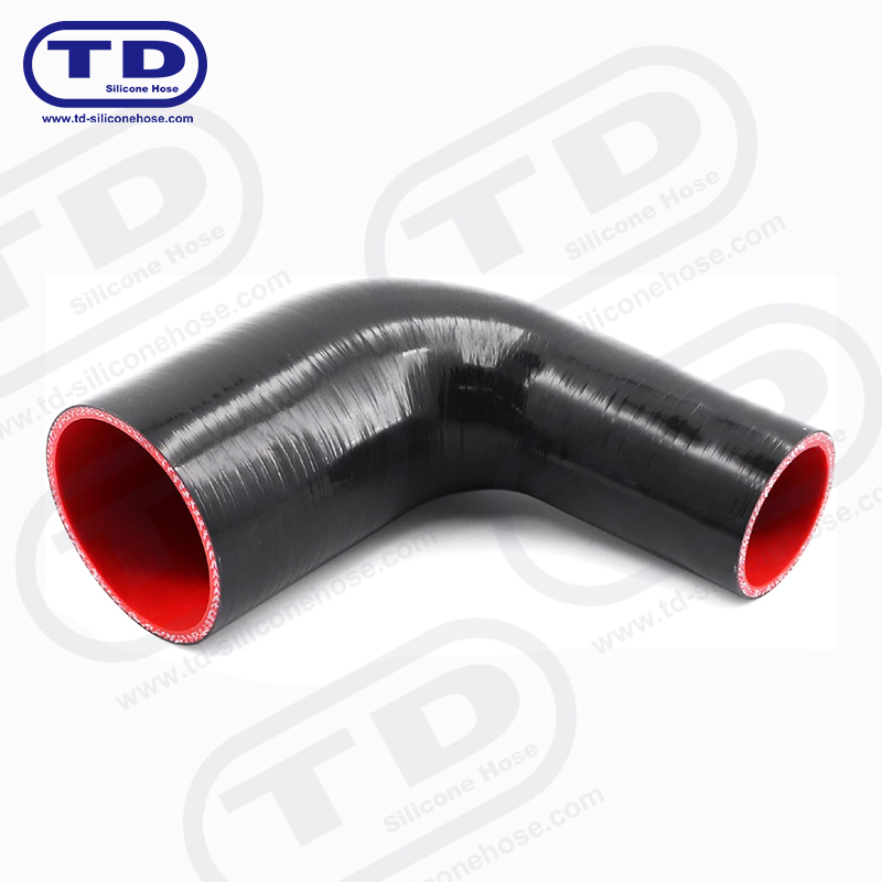 Tuyau de réducteur en silicone à 90 °