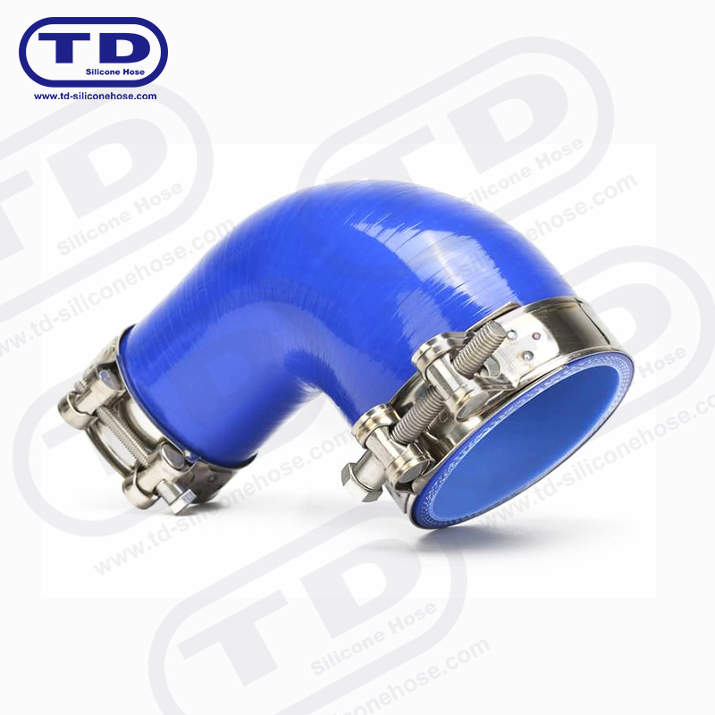 Tuyau de réducteur en silicone à 90 °