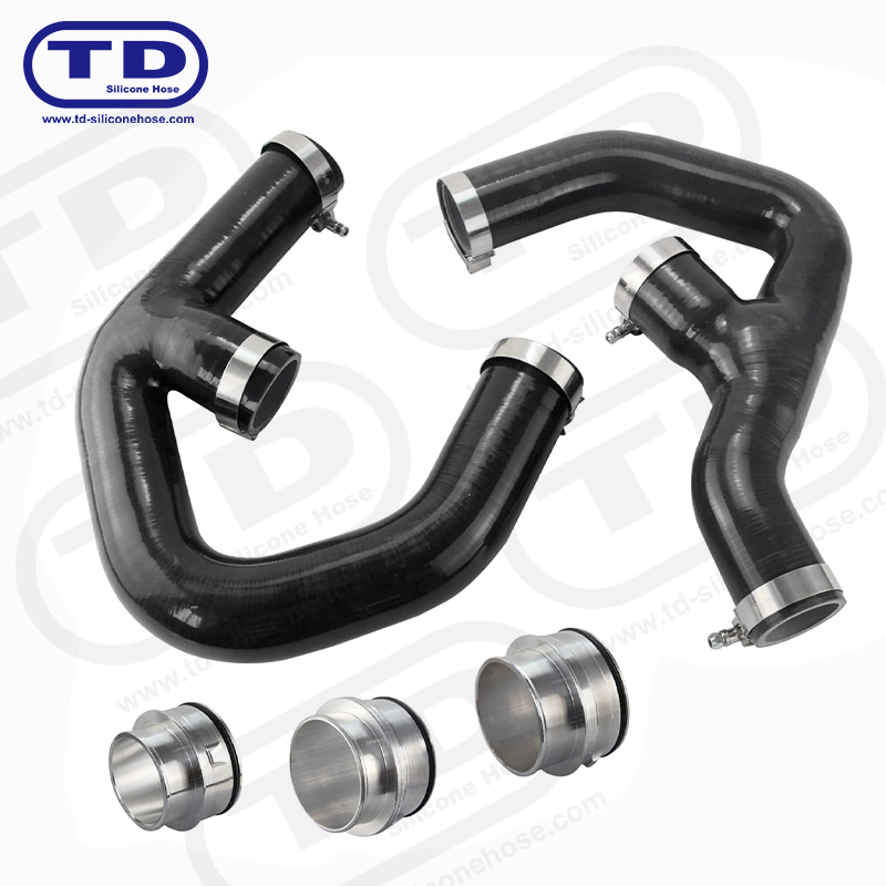 Ajustement en aluminium pour le tuyau en silicone