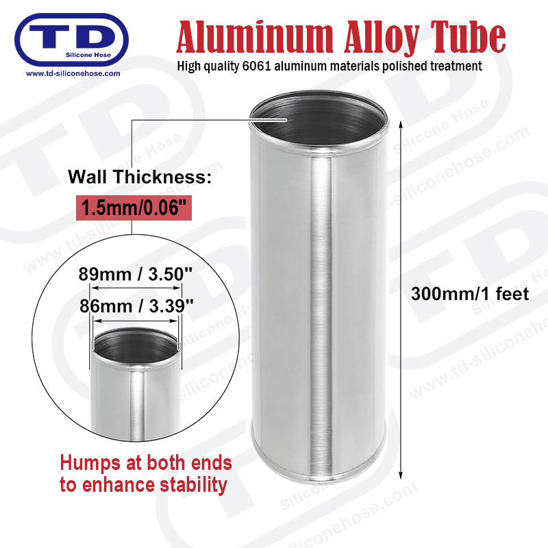 Tuyau en aluminium OD: 89 mm L: 300 mm