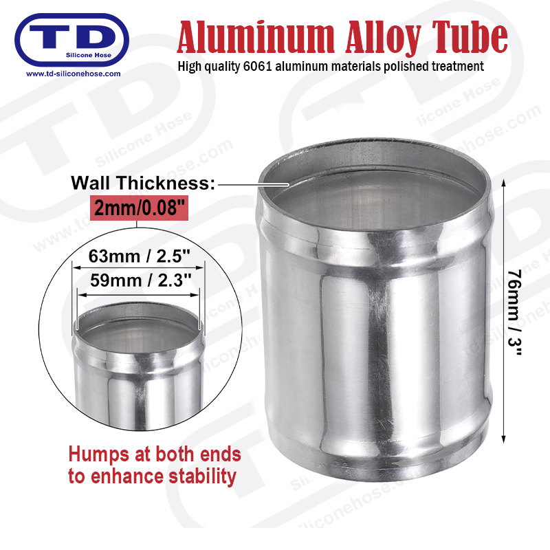 Tuyau en aluminium OD: 2,5 
