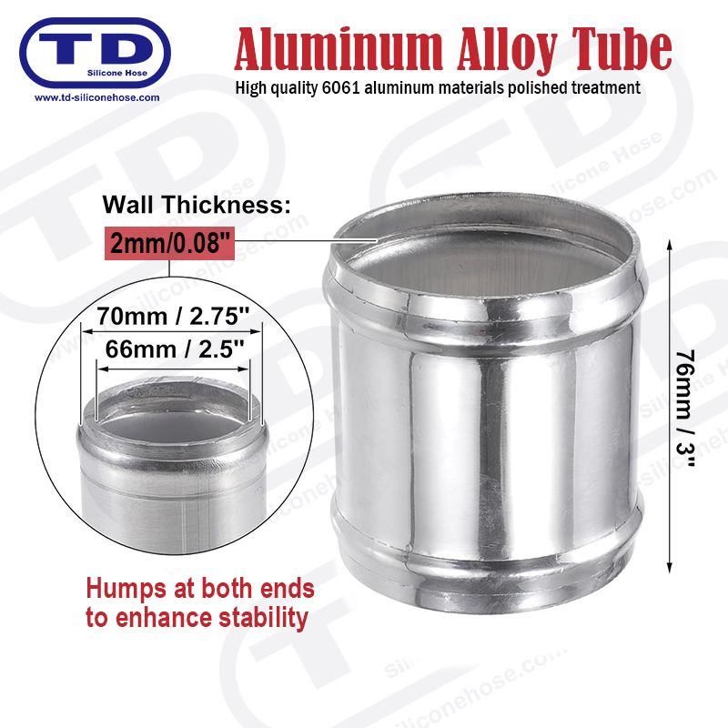 Tuyau en aluminium OD: 2,75 